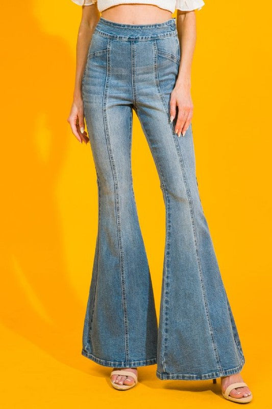 A Lesson In Leavin' High Waisted Flare Jeans ~ PREORDER