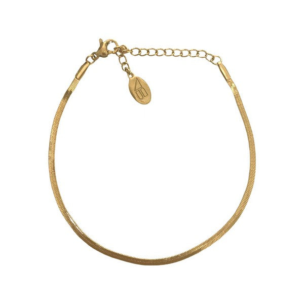 Micro Gold Herringbone Bracelet