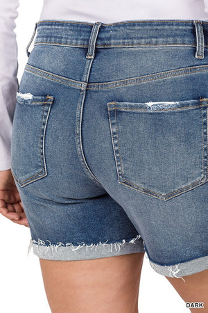 Take Her Home Cuffed Denim Shorts