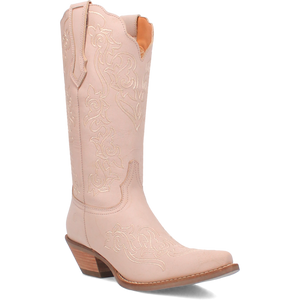 Flirty N' Fun Off White Leather Boots (DS)