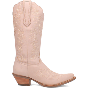 Flirty N' Fun Off White Leather Boots (DS)