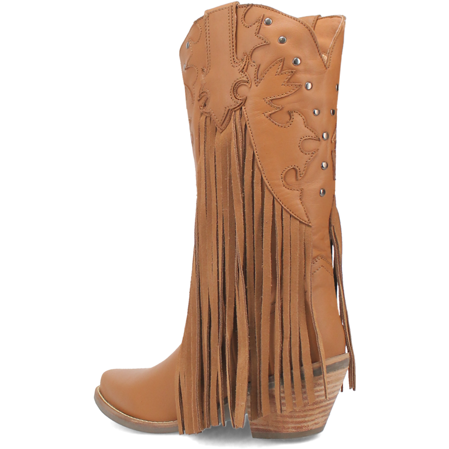Hoedown Camel Leather Fringe Boots (DS)