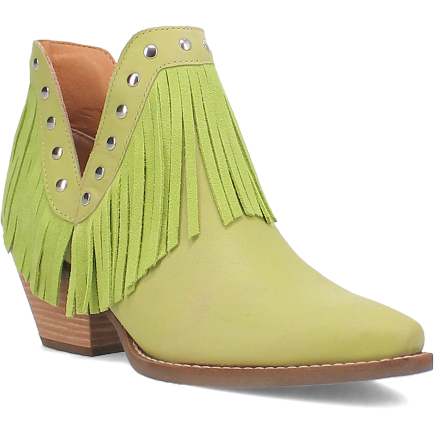 Fine N' Dandy Lime Leather Bootie (DS)
