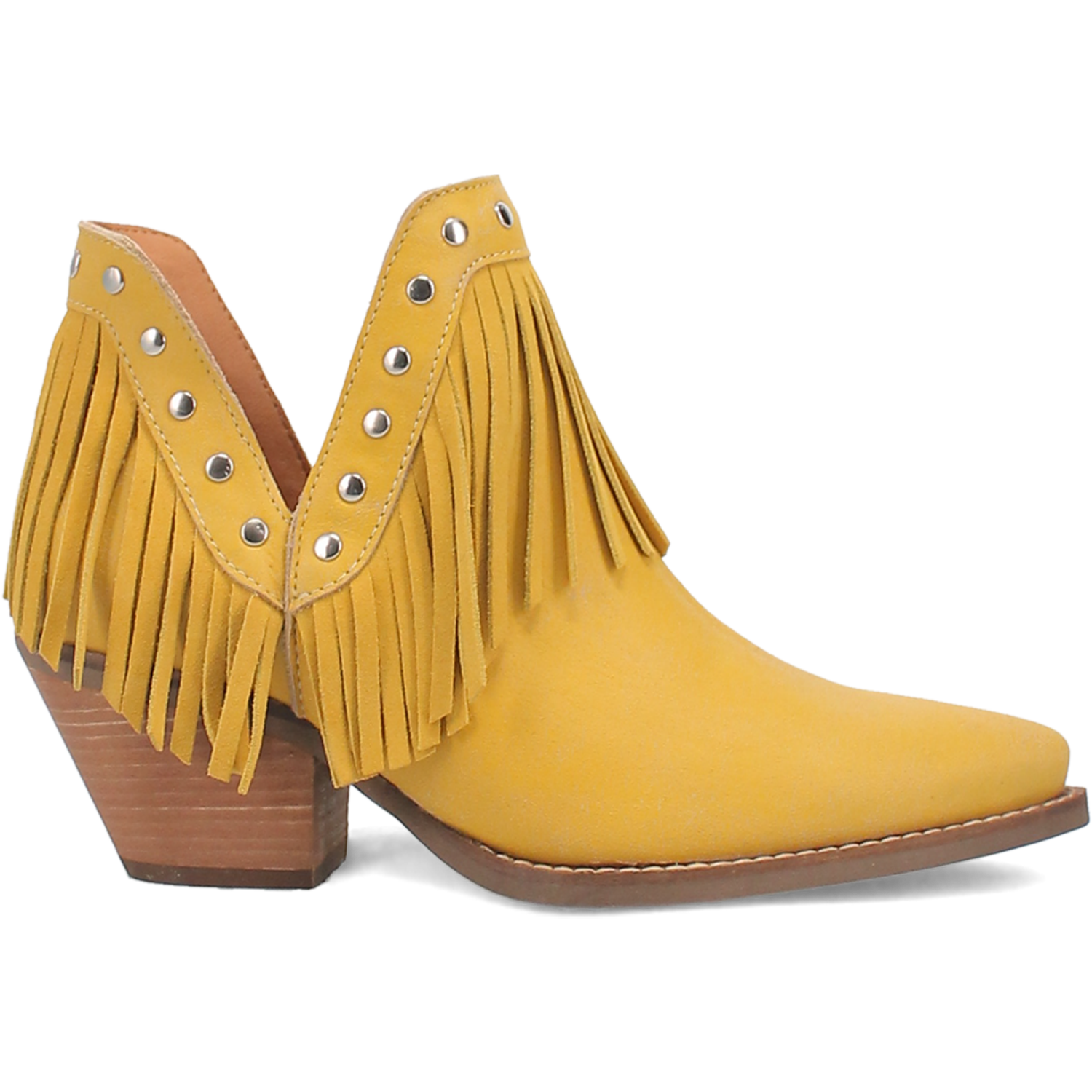 Fine N' Dandy Yellow Leather Bootie (DS)