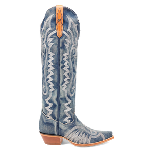Denim Darlin' Denim & Leather Boots (DS) ~ BACKORDER JULY 2024