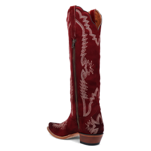 Marlowe Red Suede Leather Boots (DS)