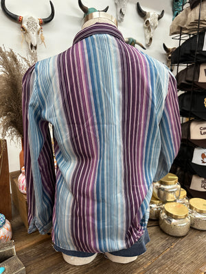 Levi Strauss & Co Striped Vintage Button Up Blouse - Size M/L - 8/10/12