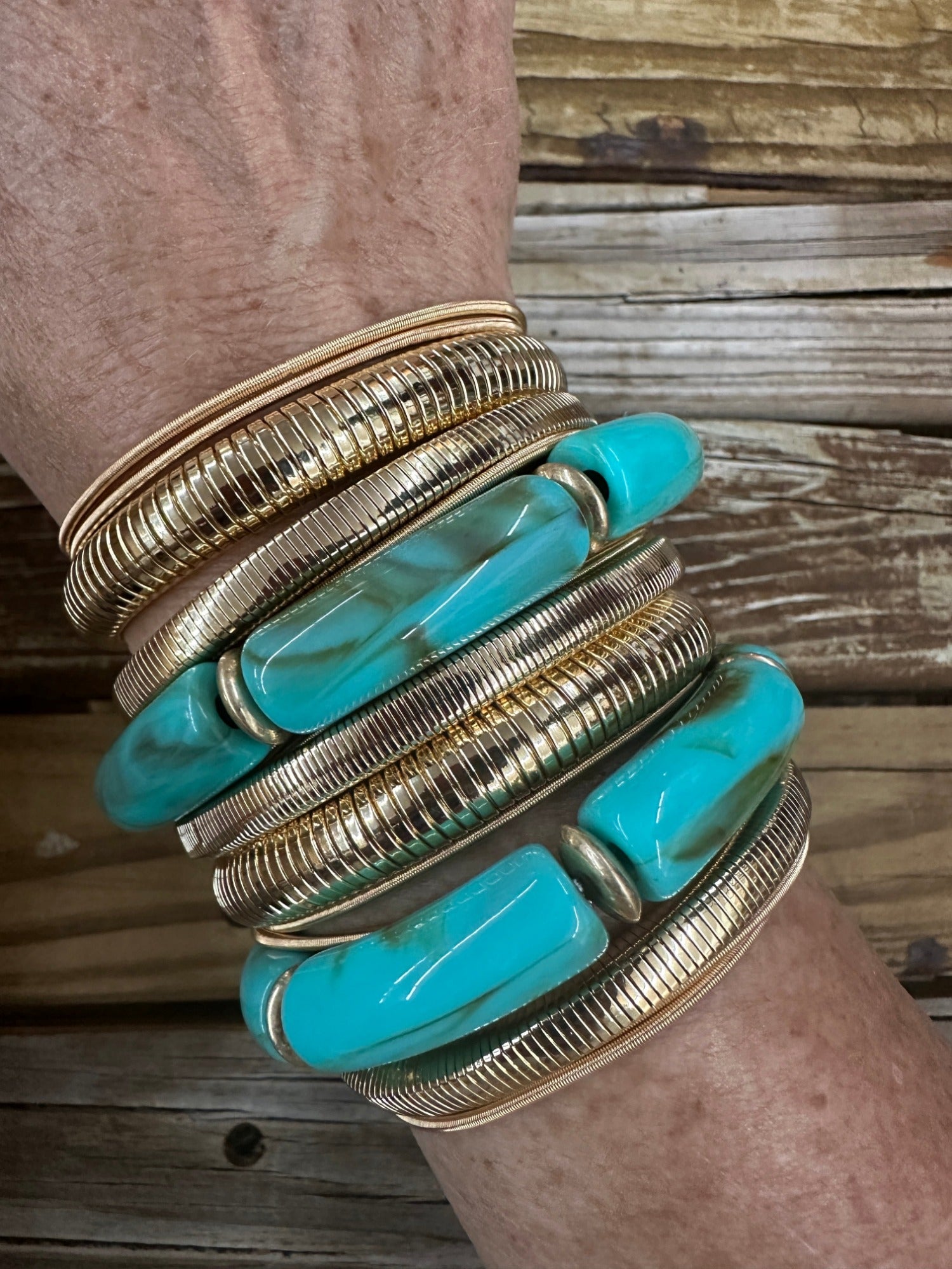 Ocean Oasis 17pc Stretchy Bracelet Sets - Gold & Silver Options