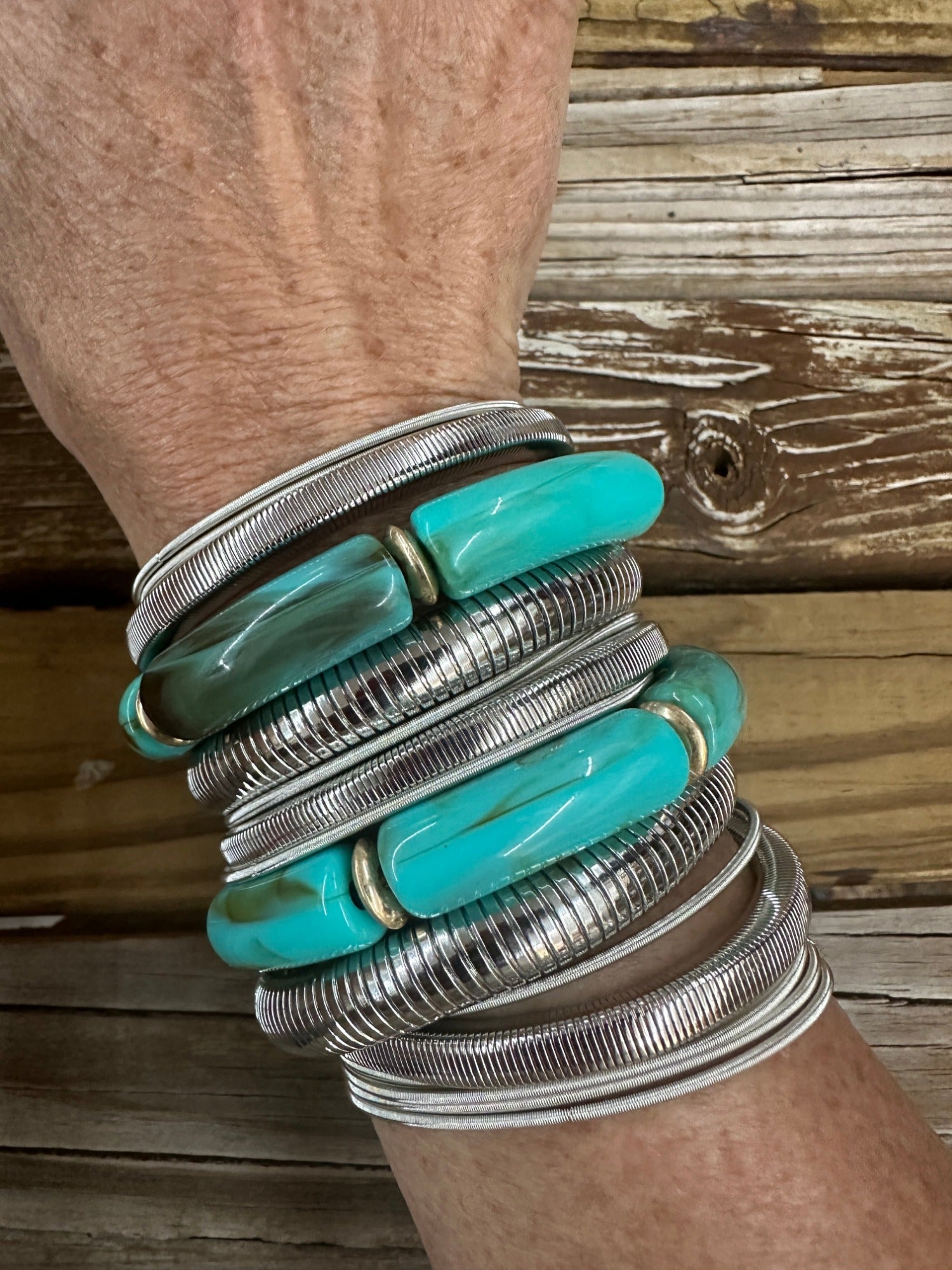 Ocean Oasis 17pc Stretchy Bracelet Sets - Gold & Silver Options