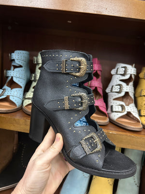 Ziggy Buckle Bootie Sandals - size 9.5 - SAMPLE SALE