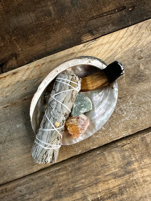 Abalone Shell Smudging Bowl Incense Holder