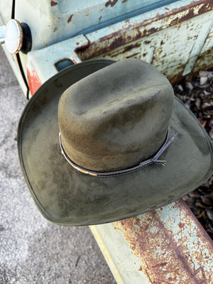 The Nomad Western Cattleman Hat ~ Olive Green
