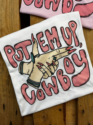 Put Em Up, Cowboy Graphic Tee (made 2 order) LC