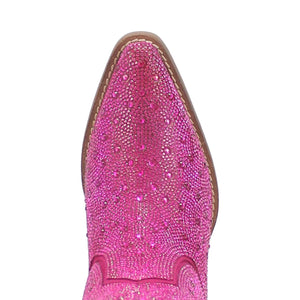Silver Dollar Bling Fuchsia Leather Boots (DS) ~ PREORDER 5/30