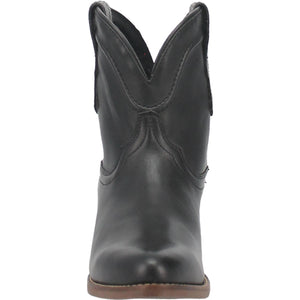 Seguaro Black V Cut Leather Boots (DS) ~ BACKORDER 2/25/24