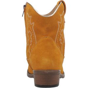 Daisy Mae Mustard Suede Leather Booties w/ Stitching ~ Size 10 ~ SAMPLE SALE