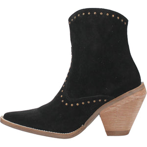 Classy N' Sassy Studded Black Suede Booties (DS)