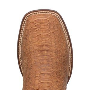 Dry Gulch Dan Post Mens Python Square Toe Boot TAN (DS) ~ PREORDER 12/25