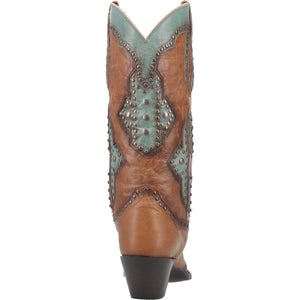 Taryn Brown & Turquoise Leather Studded Boots (DS) ~ PREORDER 1/7