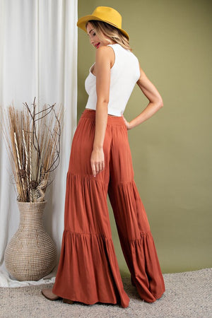 Tiered Up Wide Leg Pants