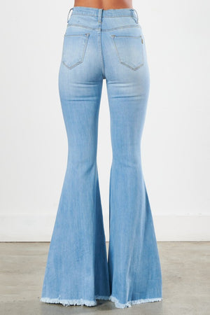 Come Closer Distressed Bell Bottom Flare Jeans (DS) FG VM
