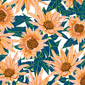 Blush Sunflowers Shower Curtain (DS) DD