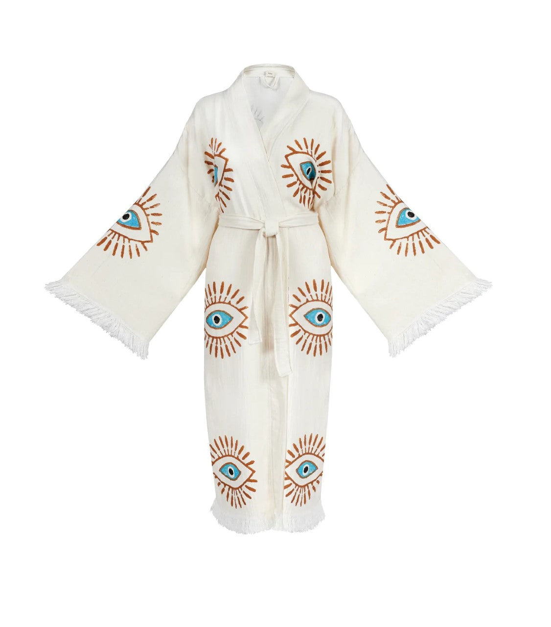 Protective One Of A Kind Hand Painted Evil Eye Kaftan Robe ~ MADE TO ORDER