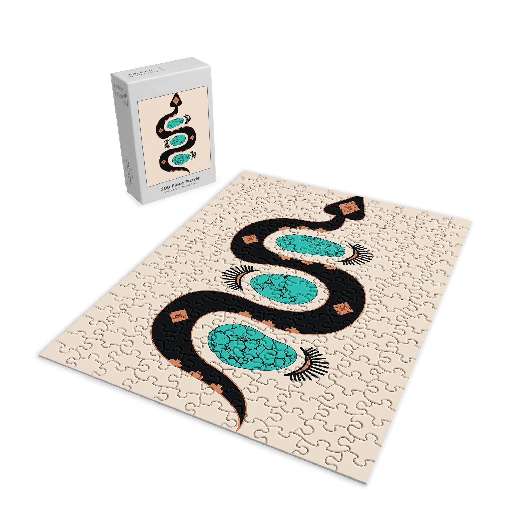 Southwestern Slither In Black Jigsaw Puzzle (DS) DD