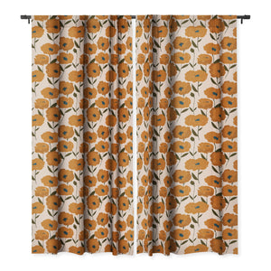 "Ole Poppies Playground" Blackout Window Curtains (DS)