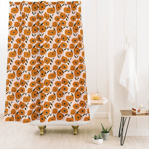 "Ole Poppies Playground" Shower Curtain (DS)