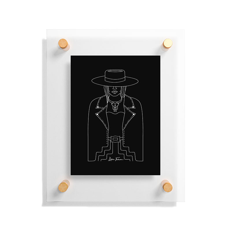 Lady Outlaw Floating Acrylic Print (DS) DD