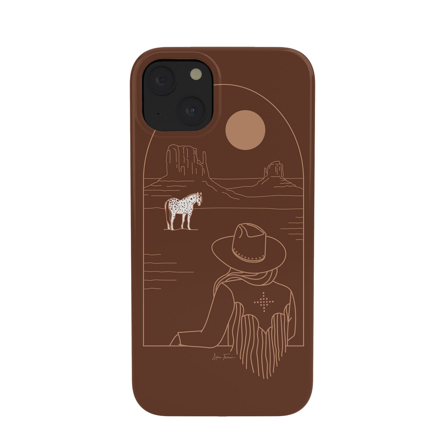 Lost Pony in Burnt Clay Phone Case (DS) DD