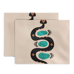 Southwestern Slither in Black Placemats (DS) DD