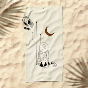 Talking To The Moon Beach Towel (DS) DD
