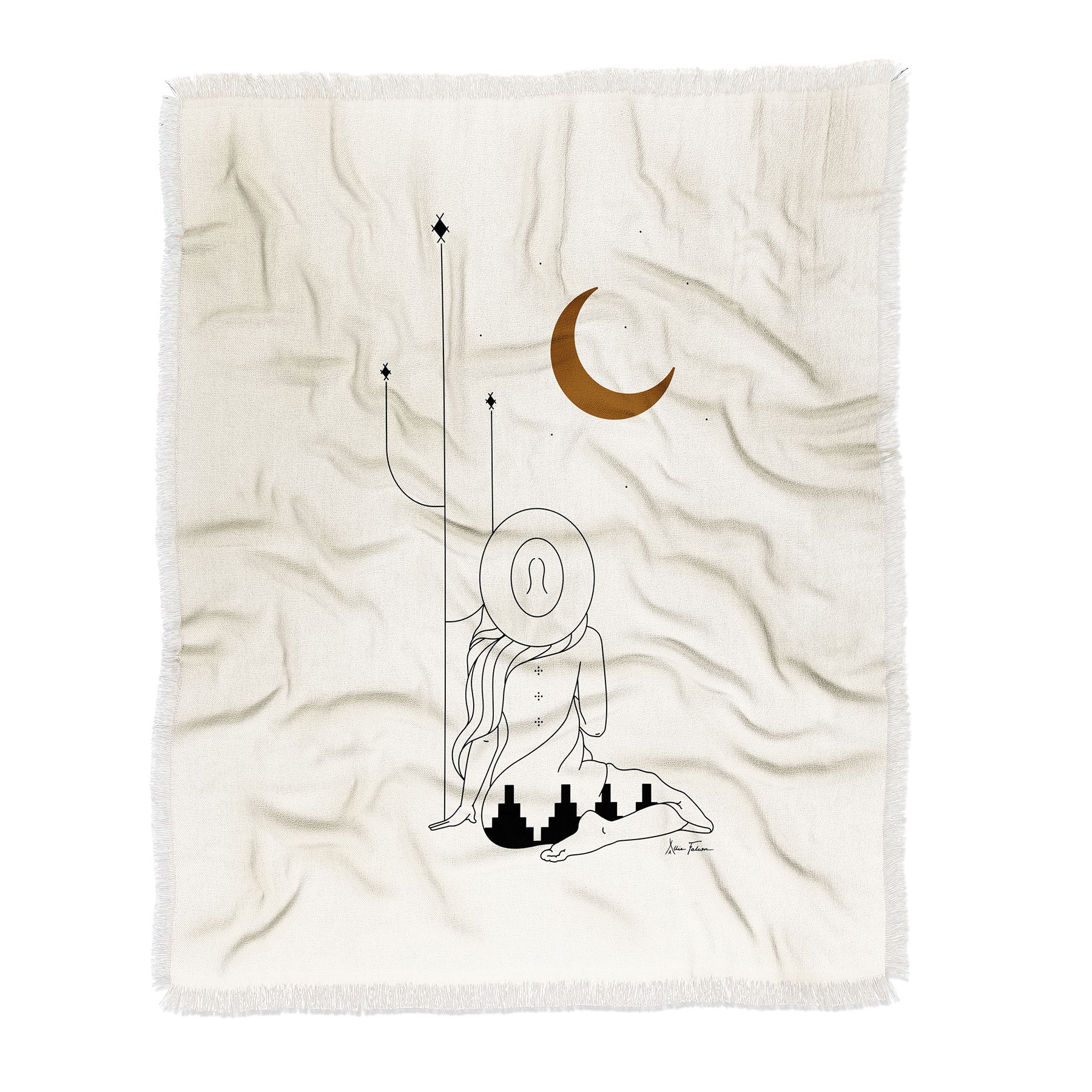 Talking To The Moon Throw Blanket (DS) DD