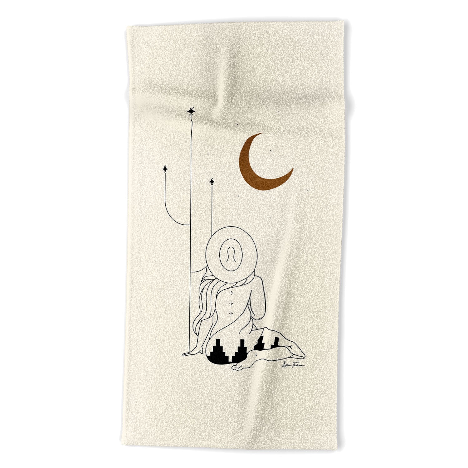 Talking To The Moon Beach Towel (DS) DD