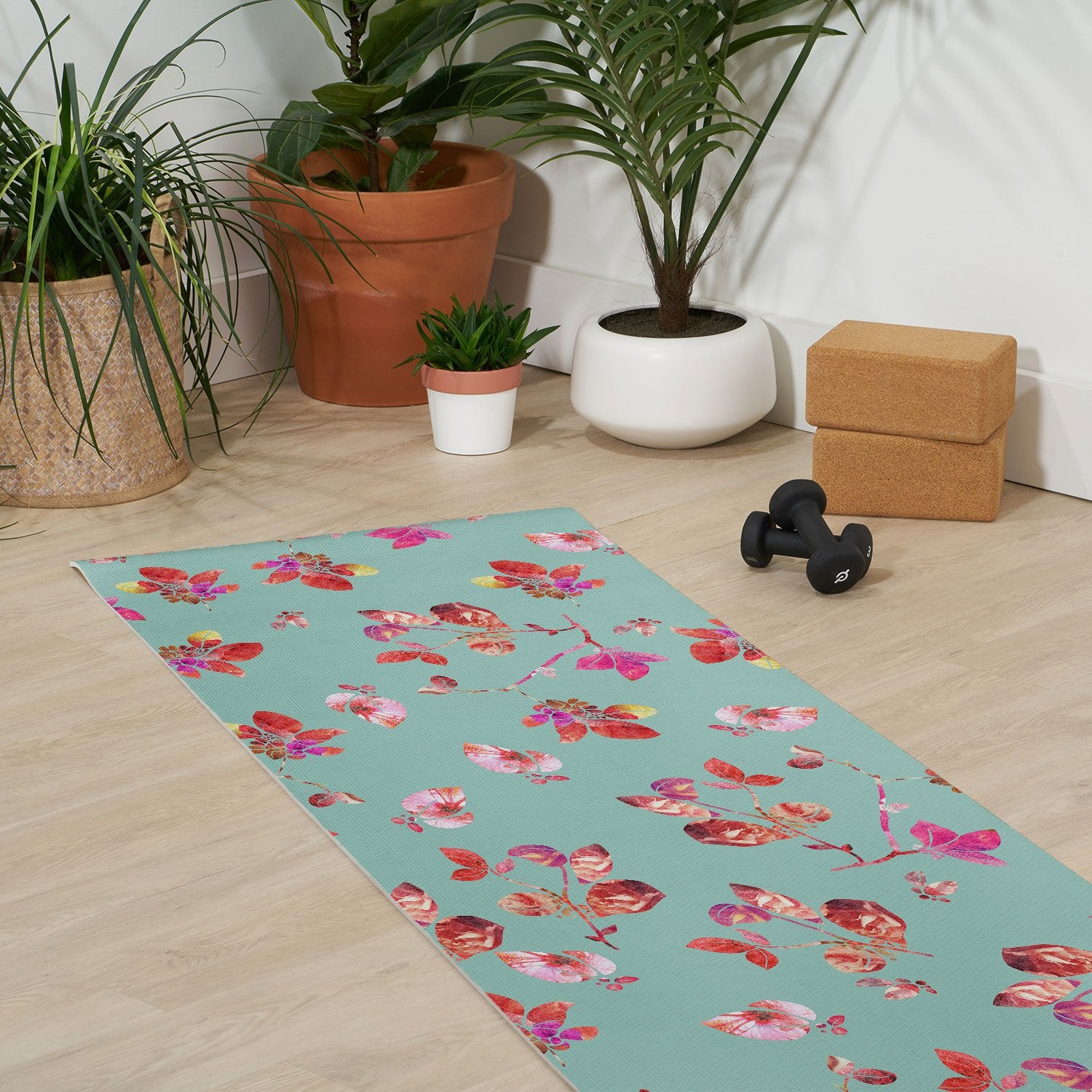 "Ole Field Of Flowers" Yoga Mat (DS)