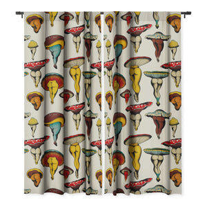 "Ole Sexy Shrooms" Blackout Window Curtains (DS)