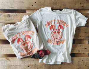 Don't Worry Be Hoppy Mama & Me Graphic Tee (made 2 order) LC