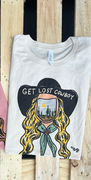 Get Lost Cowboy Graphic Tee (made 2 order) LC
