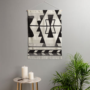"Ole Cerillos Road" Woven Fringe Wall Hanging (DS)