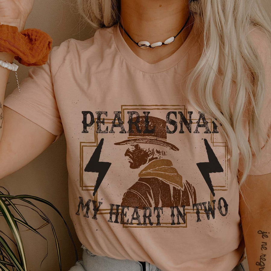 Pearl Snap Graphic Tee (made to order) LC