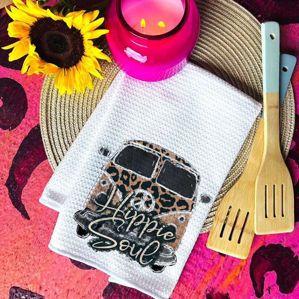 Hippie Soul Waffle Weave Decorative Hand Towel (DS) LC