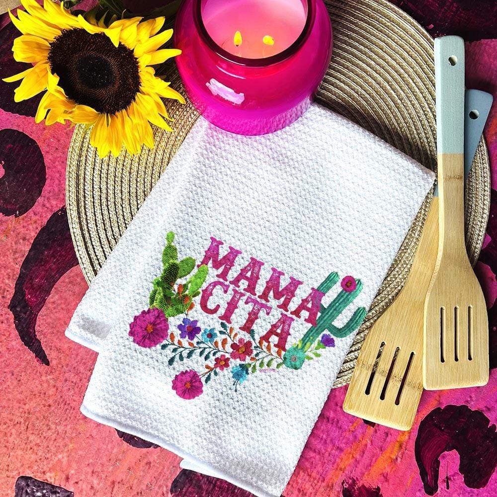 Mamacita Waffle Weave Decorative Hand Towel (DS) LC
