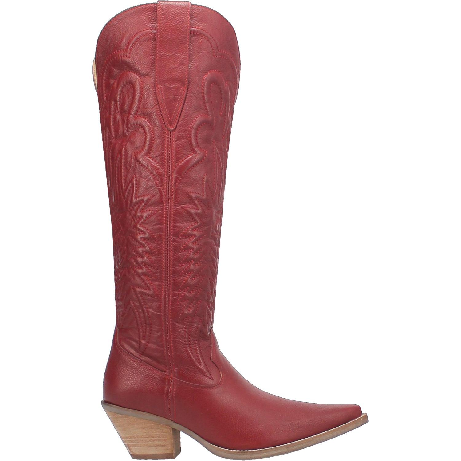 Raisin Kane Red Leather Knee High Boots (DS)