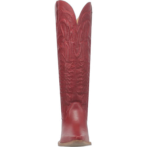 Raisin Kane Red Leather Knee High Boots (DS)