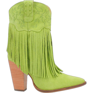 Crazy Train Lime Fringe & Leather Boots (DS)