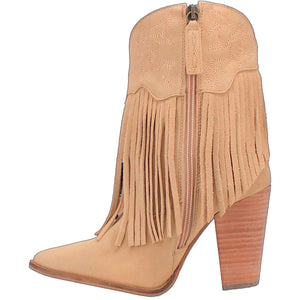 Crazy Train Natural Fringe & Leather Boots (DS)