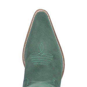 Thunder Road Green Suede Lightning Bolt Leather Boots (DS) ~ BACKORDER 11/15