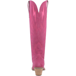 Thunder Road Fuchsia Suede Lightning Bolt Leather Boots (DS) ~ BACKORDER 12/20/23